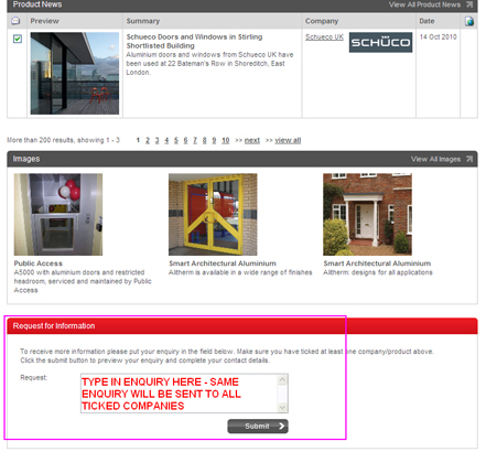 Request for Information - type enquiry into enquiry box (Step 1 of RFI form) Request for Information - type enquiry into enquiry box (Step 1 of RFI form)